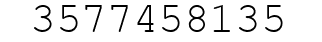Number 3577458135.