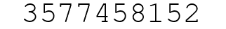 Number 3577458152.