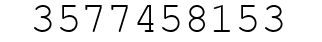 Number 3577458153.