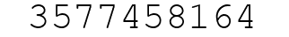 Number 3577458164.