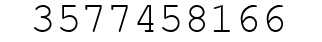 Number 3577458166.