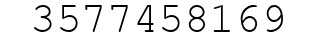 Number 3577458169.