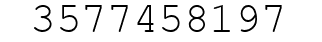 Number 3577458197.