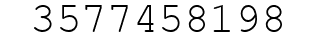 Number 3577458198.