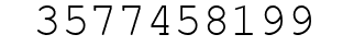 Number 3577458199.