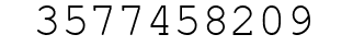 Number 3577458209.