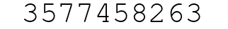 Number 3577458263.
