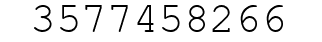 Number 3577458266.
