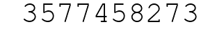 Number 3577458273.