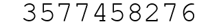 Number 3577458276.