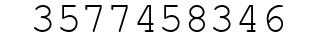 Number 3577458346.