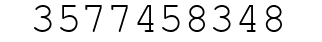 Number 3577458348.