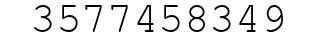 Number 3577458349.