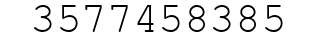 Number 3577458385.