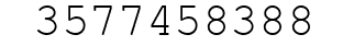 Number 3577458388.