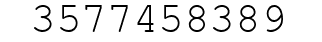 Number 3577458389.