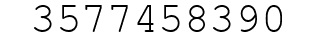 Number 3577458390.