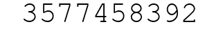Number 3577458392.