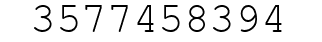 Number 3577458394.