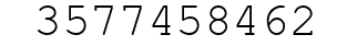 Number 3577458462.