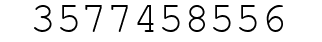 Number 3577458556.