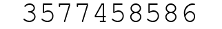 Number 3577458586.