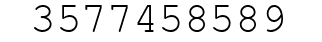 Number 3577458589.