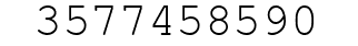 Number 3577458590.