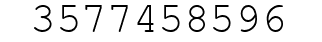 Number 3577458596.