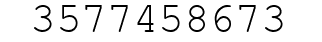 Number 3577458673.