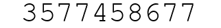 Number 3577458677.