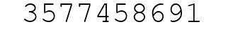 Number 3577458691.