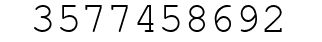 Number 3577458692.