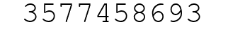 Number 3577458693.