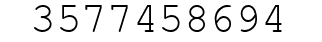 Number 3577458694.