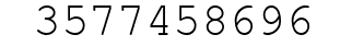 Number 3577458696.