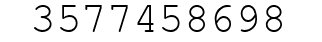 Number 3577458698.