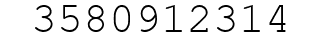 Number 3580912314.