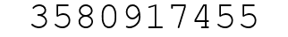 Number 3580917455.