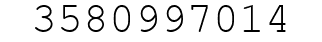 Number 3580997014.
