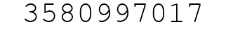 Number 3580997017.