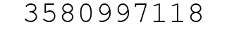 Number 3580997118.
