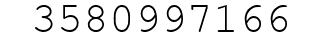 Number 3580997166.