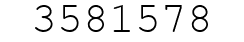 Number 3581578.