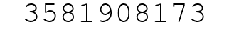 Number 3581908173.