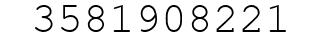 Number 3581908221.