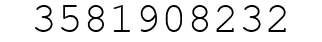 Number 3581908232.