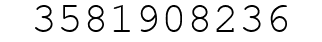 Number 3581908236.