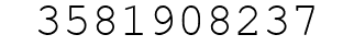 Number 3581908237.