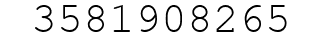 Number 3581908265.